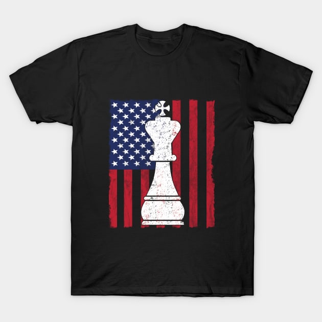 Chess - Chess Piece King T-Shirt by Kudostees